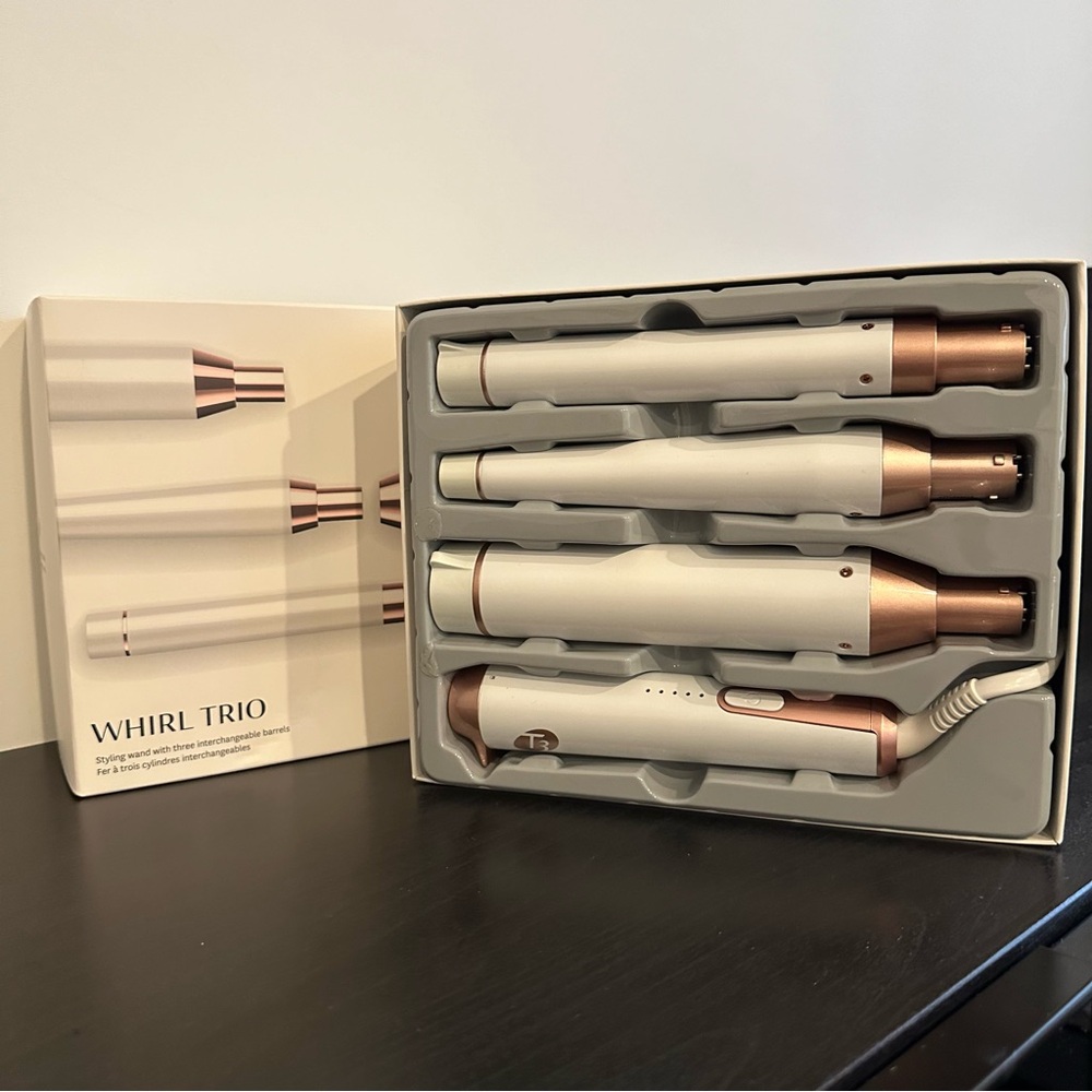 T3 Whirl Trio, styling wand with interchangeable barrels